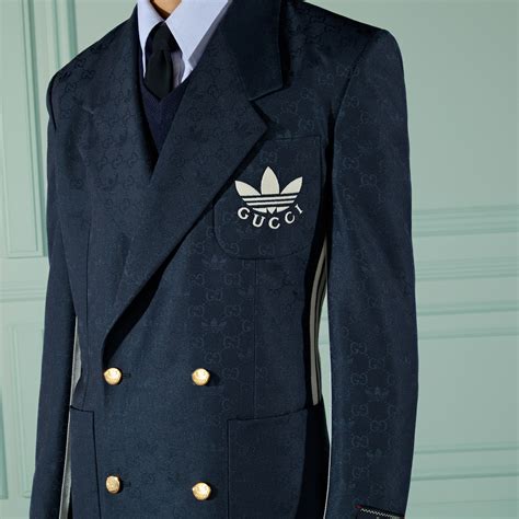 jacket adidas x gucci|Gucci Adidas suit.